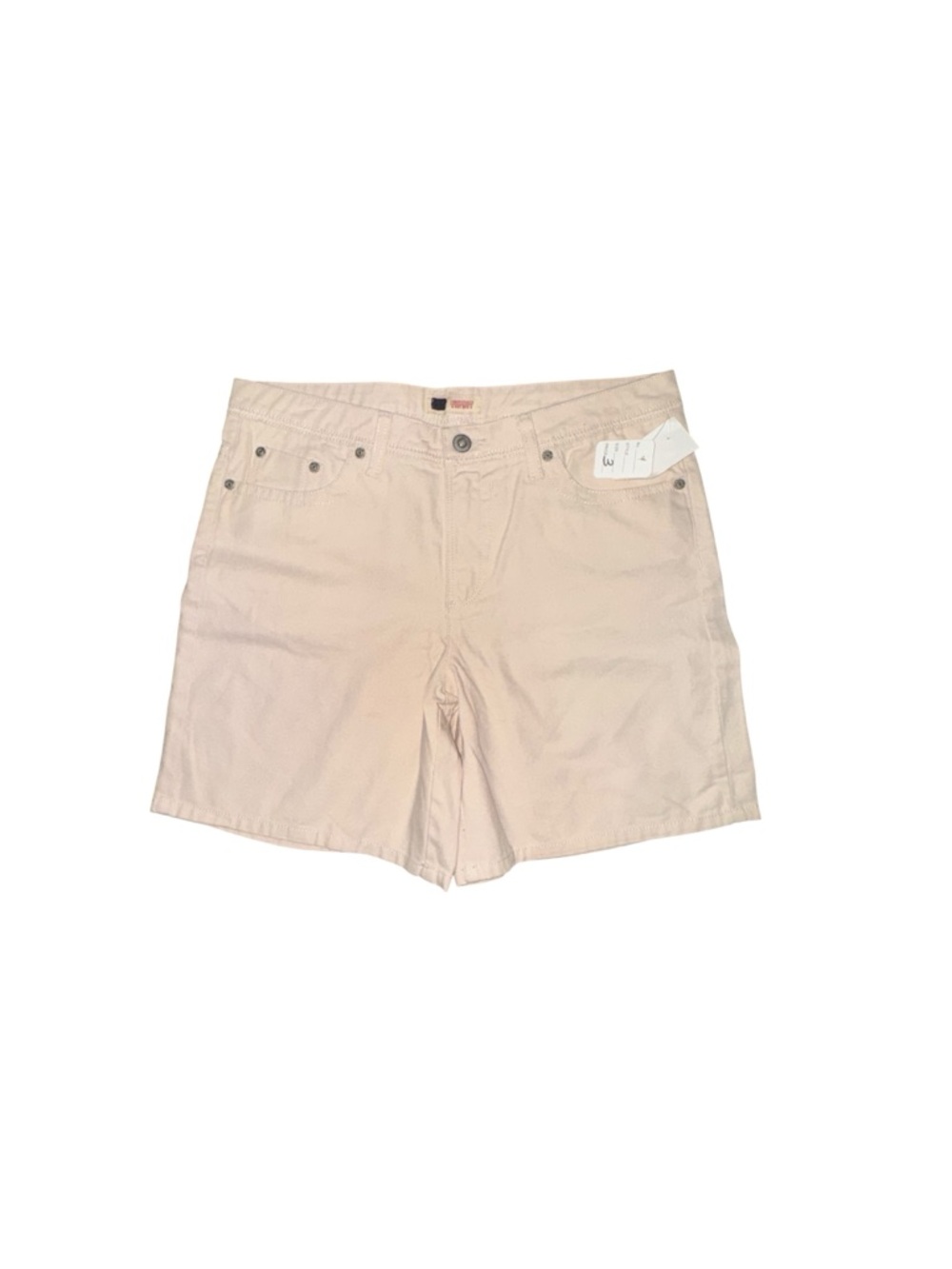 Faded Glory Women’s Size 8 Missy Cream Casual Denim Summer Shorts 5” Khali NWT